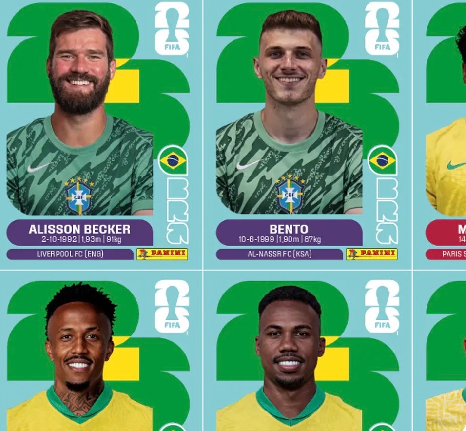 Figurinhas Seleção Brasileira 2026