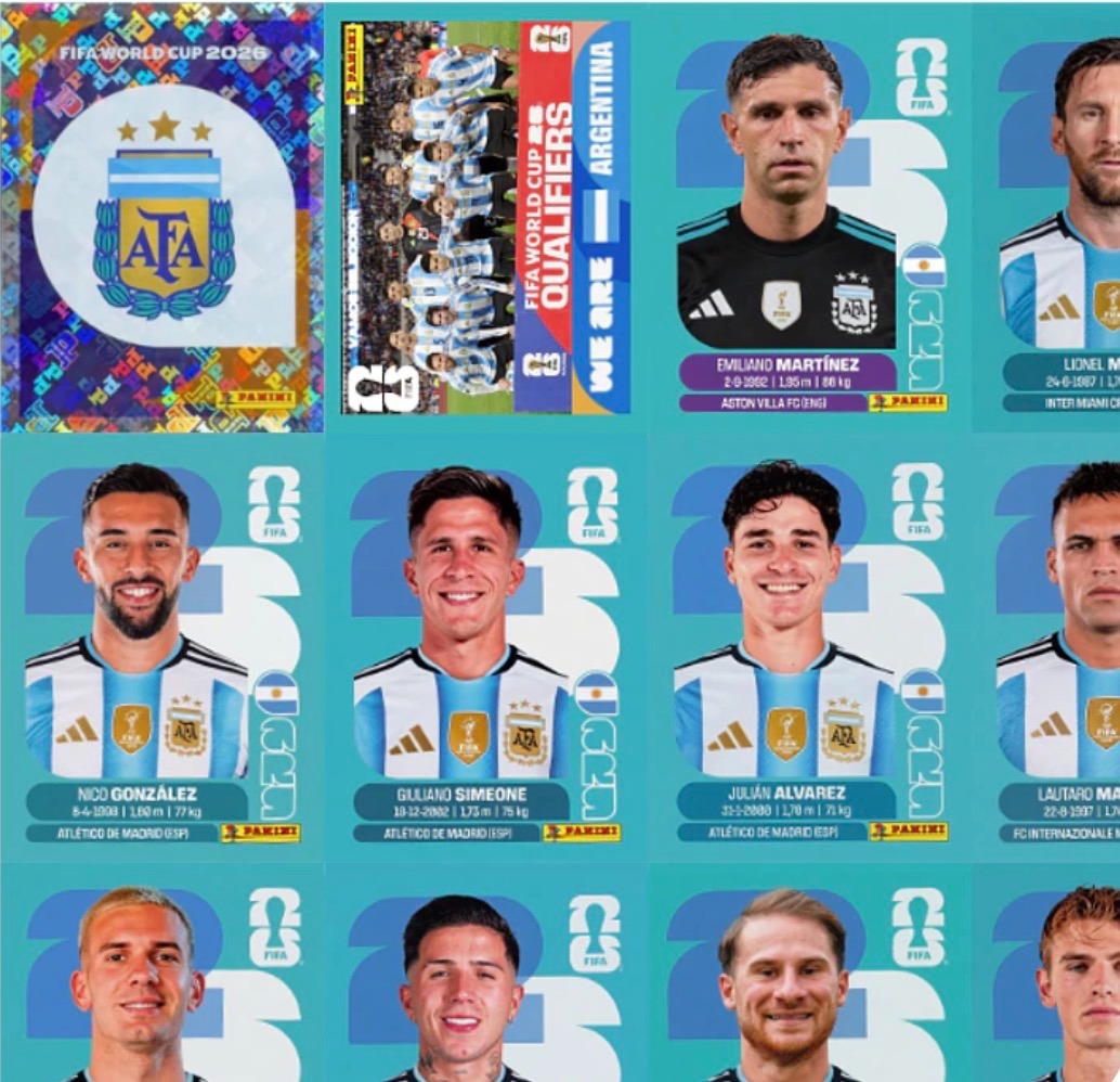 Figurinhas Argentina 2026